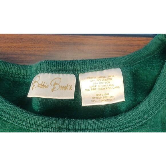 Boobie Brooks Green Embroidered Santa With Gifts Christmas Shirt Size X-Large - Picture 6 of 10